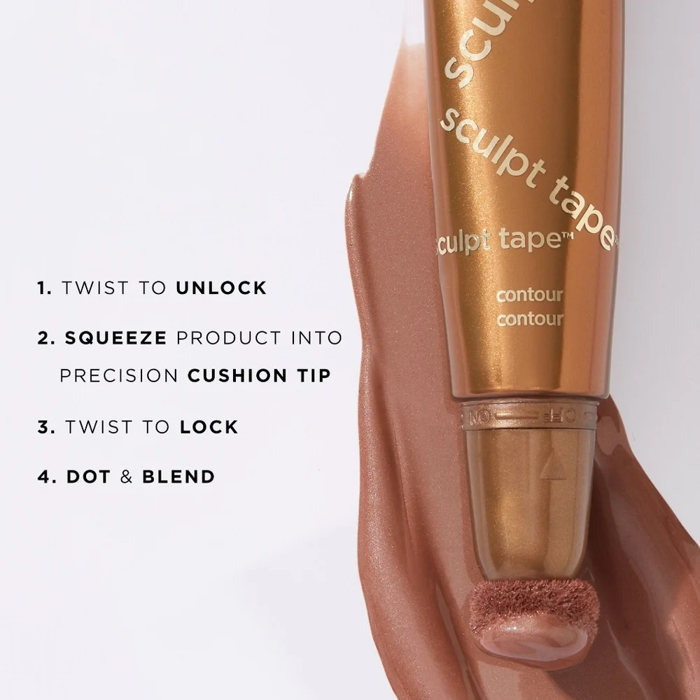 TARTE SCULPT TAPE LIQUID BRONZING WAND IN COOL BRONZE